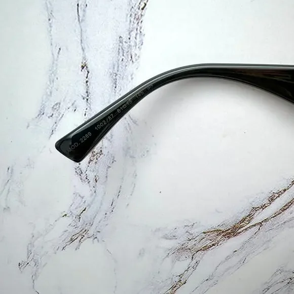 New VERSACE Sunglasses Gold Aviator Pilot Metal Greca Logo Black